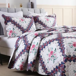MarCielo 3 Piece Quilt Bedspread Set B024 Red -Bed Linings Sales 2024 bb1f59e449de43dfb1e27f538af09dfc