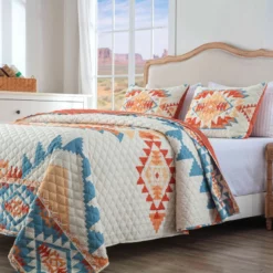 Greenland Home Horizon Fashions Southwestern Boho 2 Pieces Quilt Set Sunset -Bed Linings Sales 2024 be86e4e533ef48618f65af72a8c862a9