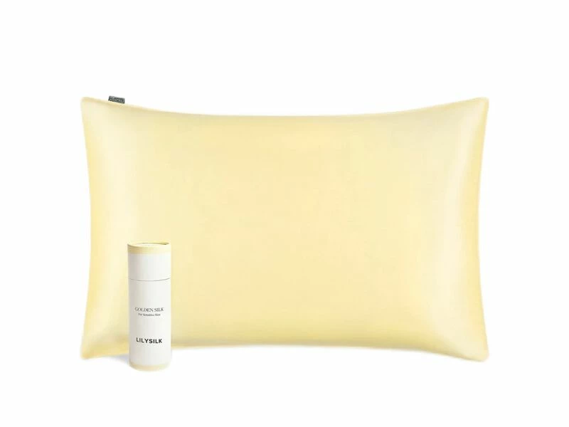LILYSILK 100% Silk Pillowcase, 19 Momme, 1 Piece Gold 1 LILYSILK 100% Silk Pillowcase, 19 Momme, 1 Piece Gold