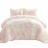 Emma Cozy Ultra Soft Rainbow Faux Fur Kids Back To Campus Comforter 3-Pc Set Rainbow