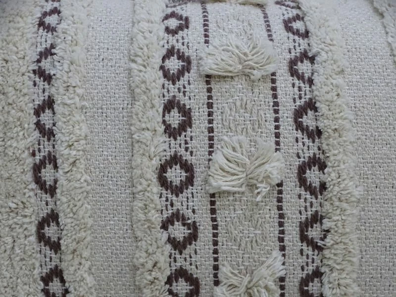 Handwoven 14"X 24" Throw Pillow With Fringes 3 Handwoven 14"X 24" Throw Pillow With Fringes - Image 3