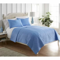 Seersucker 6-in-1 Quilt Set Americana Stripe Blue Poppies -Bed Linings Sales 2024 d4867384c3134b9e9a0a2fcefecd6873