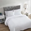 Aspen 3 Piece Queen Quilt Set White White