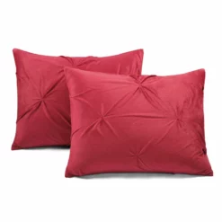 Soft Velvet Diamond Pintuck Oversized Comforter 3-Pc Set Red -Bed Linings Sales 2024 dadcedf6318d4f0dbf38bdb919a7a443