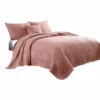 Veria 4 Piece Quilt Set With Polka Dots The Urban Port -Benzara Pink