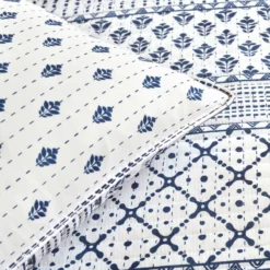 Monique Stripe Quilt 3Pc Set Navy/White -Bed Linings Sales 2024 ebb940f9bdb94fd195e5c81696208f48