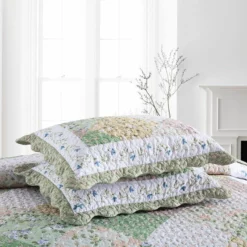 MarCielo 3 Piece Printed Quilt Bedspread Set Smoke Green -Bed Linings Sales 2024 ed5c8b9faddb41b482ec0d6e3e8d055e