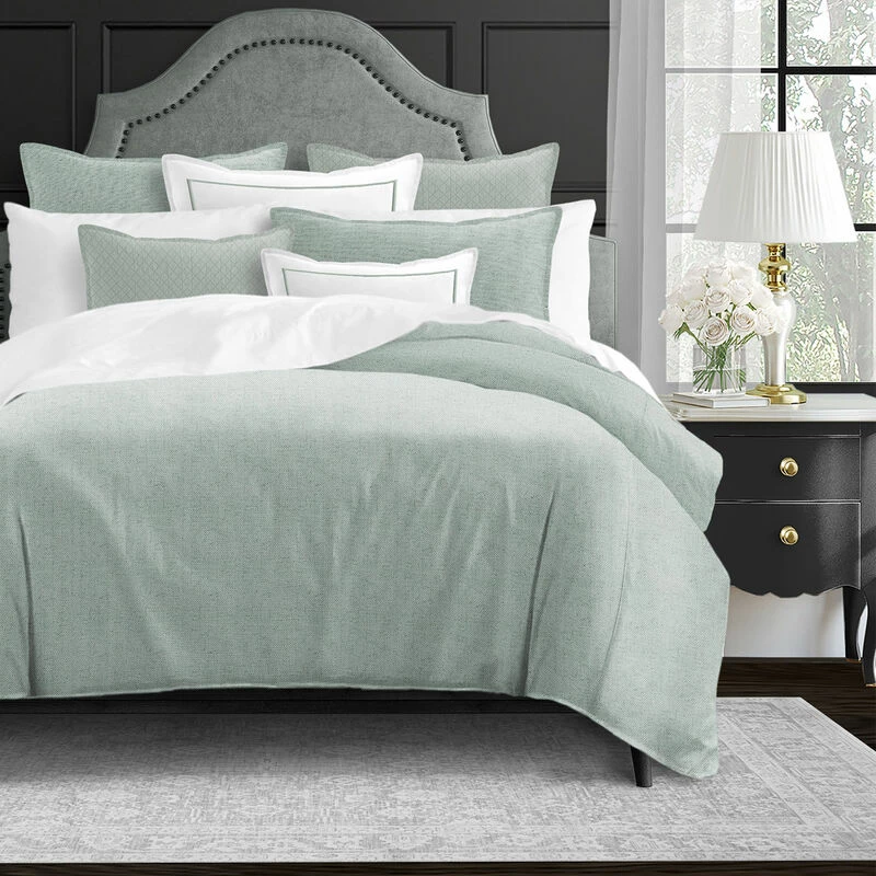 6ix Tailors Fine Linens Bamboo Haven Mist Coverlet Set Mist 3 6ix Tailors Fine Linens Bamboo Haven Mist Coverlet Set Mist - Image 3