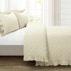 Reyna Ruffle Reversible Oversized Quilt 3Pc Set Wheat 7 Reyna Ruffle Reversible Oversized Quilt 3Pc Set Wheat -Bed Linings Sales 2024 efd09b71abbc4990adc3583619d320c7
