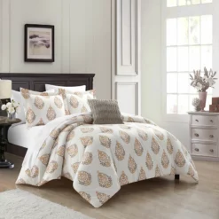 Chic Home Clarissa Comforter Set Floral Medallion Print Design Bedding Cream Cream -Bed Linings Sales 2024 f1a34a2f18e64beca0972f3a6388569a