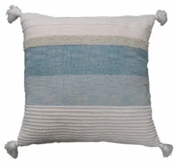 Elegant Large Throw Pillow 22" X 22" For Couch Handloom Woven
