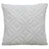 18"x18" White Indoor Outdoor Ogee Decorative Pillow