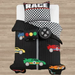 Racing Cars Quilt 4Pc Set Black/Multi -Bed Linings Sales 2024 f383a67b80ae48f9a54a644489546075
