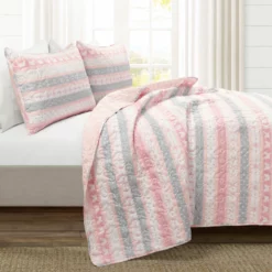 Sara Lily Reversible Quilt 3Pc Set Pink -Bed Linings Sales 2024 f61bd48385b741a0a0b5a9827e09d1c7