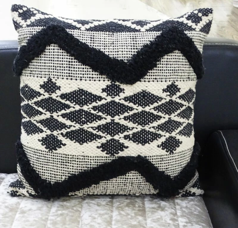 Decorative Tufted Chevron Pillow 20"x20" For Couch 3 Decorative Tufted Chevron Pillow 20"x20" For Couch - Image 3