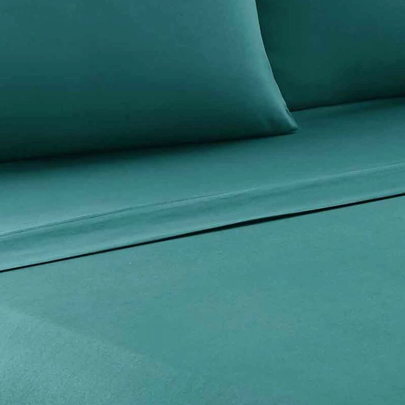 Bezons 4 Piece Queen Size Microfiber Sheet Set The Urban Port, Blue-Benzara 2 Bezons 4 Piece Queen Size Microfiber Sheet Set The Urban Port, Blue-Benzara - Image 2