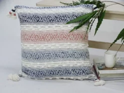 22" X 22" Throw Pillow For Sofa With Tassels-Textured -Bed Linings Sales 2024 fb03caea66b8449f9343770ae428c2e9