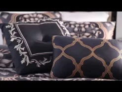 Bebejan Asti Black 100% Cotton 230 Thread Count 5-Piece Reversible Comforter Set. Black -Bed Linings Sales 2024 hqdefault 29